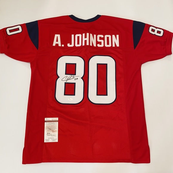 Houston Texans Andre Johnson Autographed Jersey
